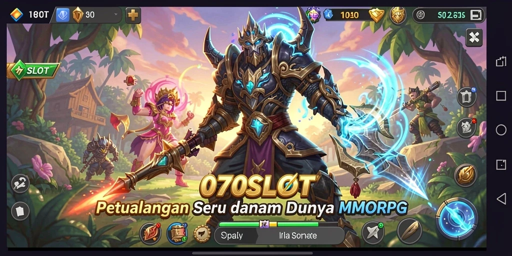 Cuplikan gameplay menarik dari 070SLOT yang menunjukkan aksi petualangan MMORPG.
