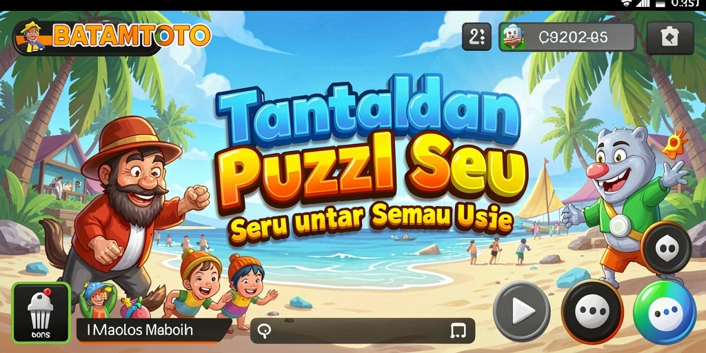 Tampilan gameplay menantang di BATAMTOTO, penuh teka-teki menarik.