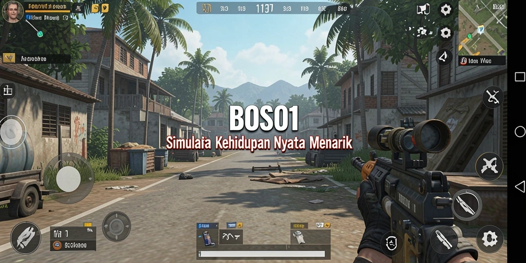 Tampilan gameplay menarik dari BOS01 yang penuh interaksi.