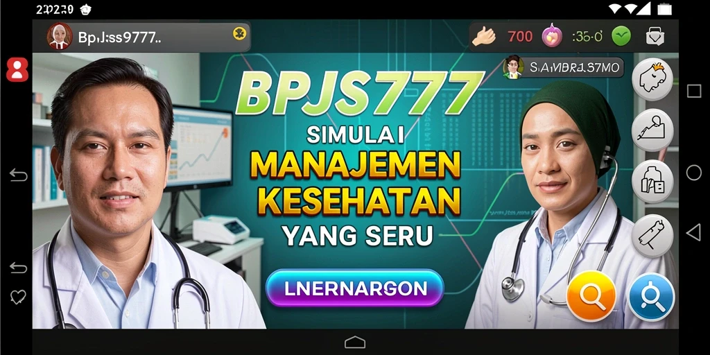 Tangkapan layar gameplay BPJS777 menampilkan pengelolaan kesehatan yang interaktif.