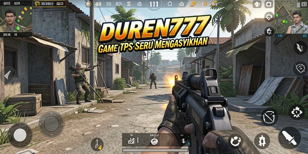 Screenshot gameplay DUREN777 yang menampilkan pertempuran mendebarkan.