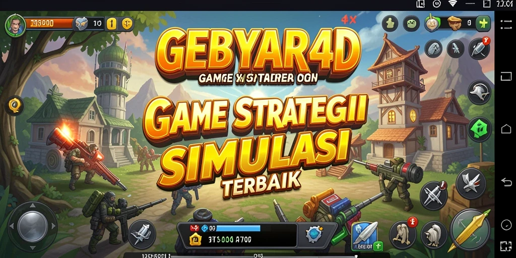 Tangkapan layar GEBYAR4D menunjukkan aksi pertempuran mendebarkan dalam game SLG.