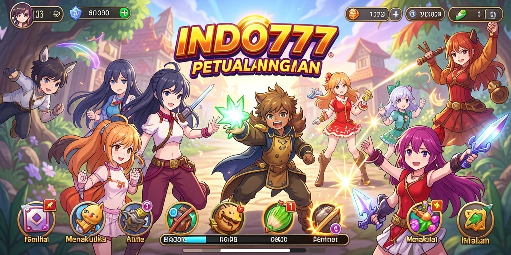 Tampilan gameplay Anime yang menakjubkan dan dinamis.