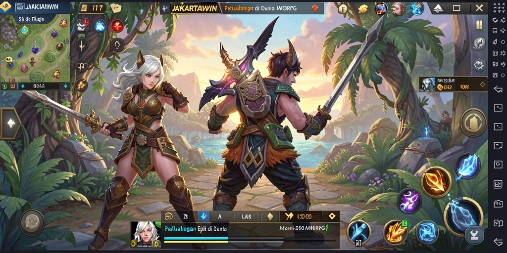 Tangkapan layar dari gameplay menakjubkan di JAKARTAWIN.