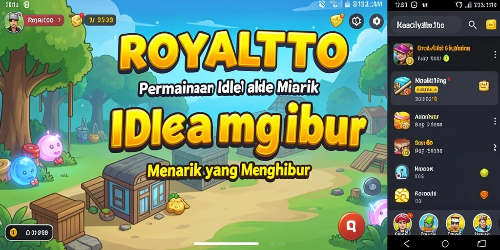 Tangkapan layar ROYALTOTO menampilkan aksi gameplay Idle yang menarik.