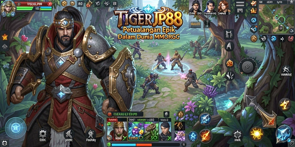 Tampilan gameplay seru dalam dunia fantasi TIGERJP88.