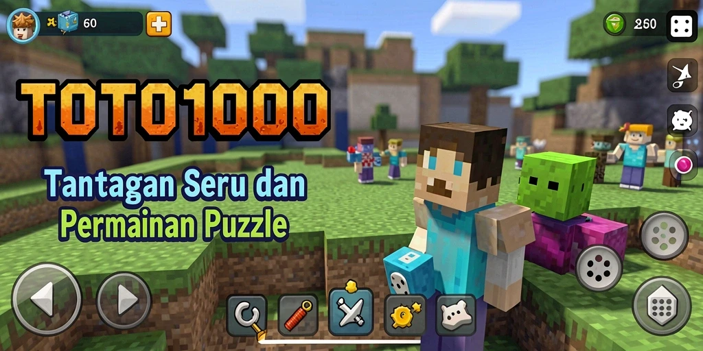 Screenshot gameplay TOTO1000 menampilkan tantangan Puzzle yang seru.