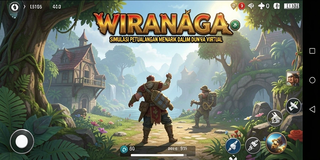 Tangkapan layar WIRANAGA menampilkan gameplay interaktif yang menarik.