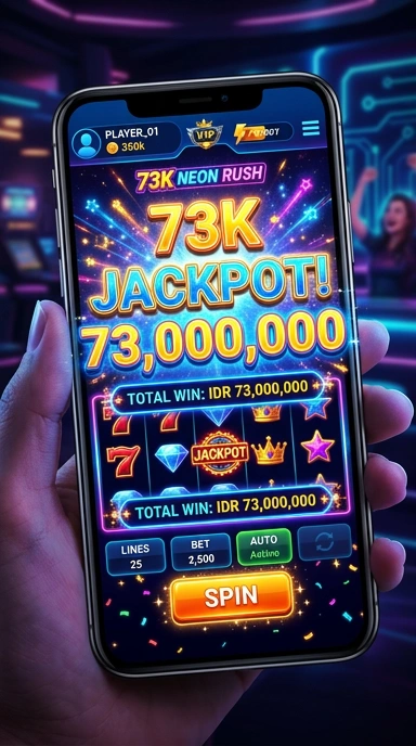 Tampilan antarmuka 73k yang ramah pengguna.
